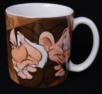 Disney Snow White GRUMPY DOPEY Dwarfs Coffee Mug NEW